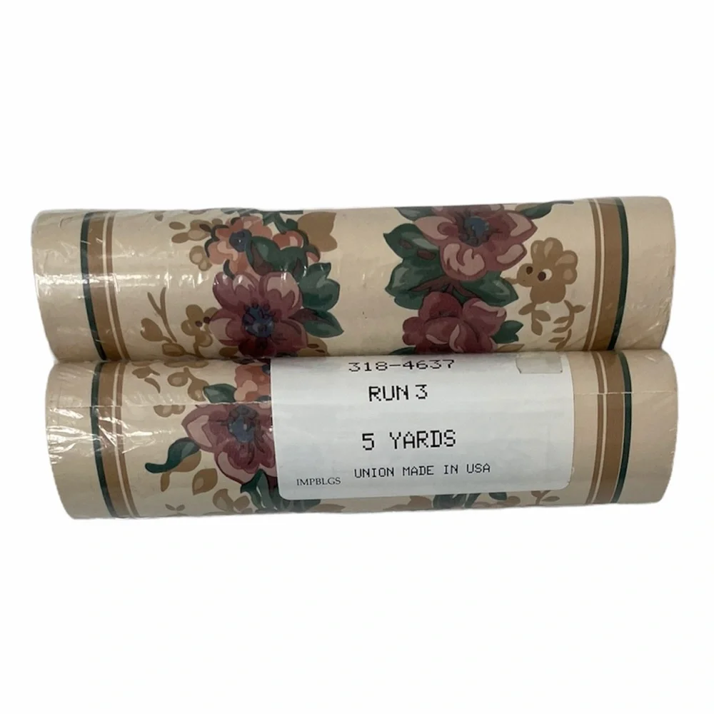 Vintage Wallpaper Wall Border Romantic Flowers Cottage Home Decor 7 Roll Bundle
